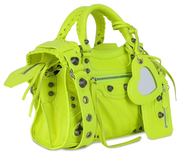 Balenciaga Le Cagole XS Shoulder Bag FluoYellow