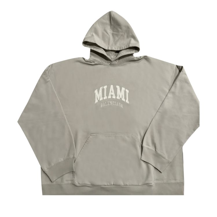 Balenciaga Wide Fit Miami Hoodie Shell White