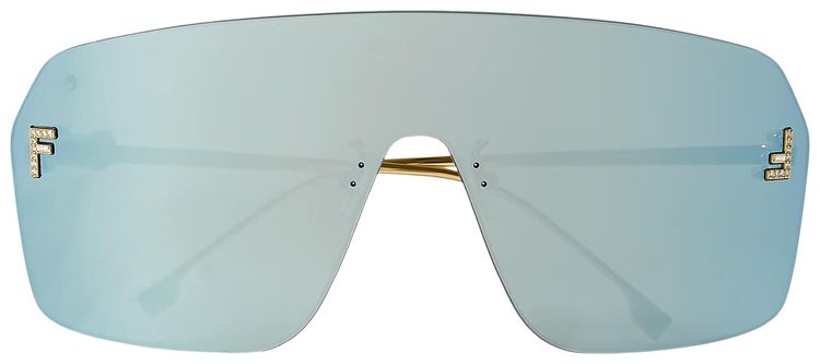 Fendi Shield Sunglasses GoldBlue