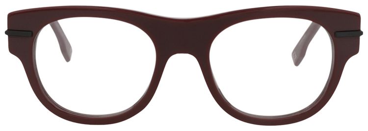 Fendi Round Optical Glasses BordeauxTransparent