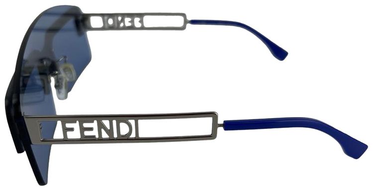 Fendi Shield Sunglasses RutheniumBlue
