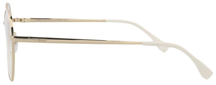 Fendi Round Optical Glasses GoldTransparent