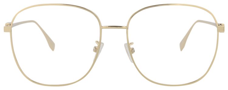 Fendi Square Optical Glasses GoldTransparent