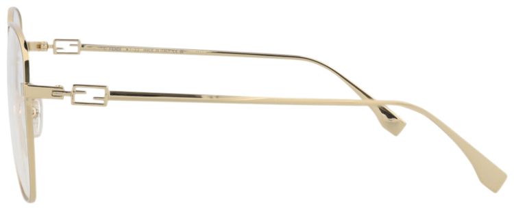 Fendi Square Optical Glasses GoldTransparent