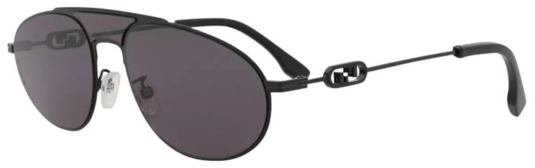 Fendi Aviator Sunglasses BlackSmoke
