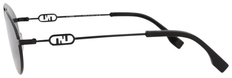 Fendi Aviator Sunglasses BlackSmoke