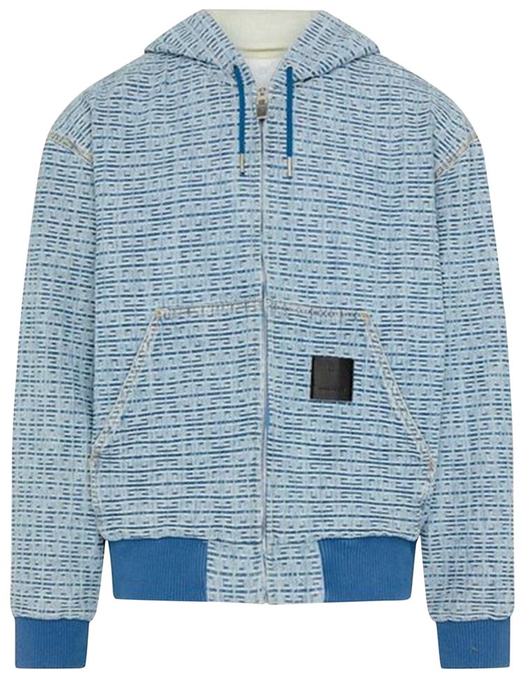 Givenchy 4G Motif Denim Jacket Light Blue