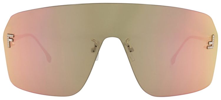Fendi Shield Sunglasses Gold