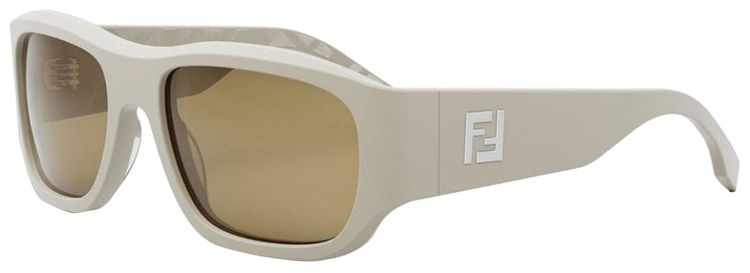 Fendi Square Sunglasses BeigeNicotine