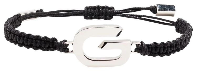 Givenchy G Link Cord Bracelet Silver
