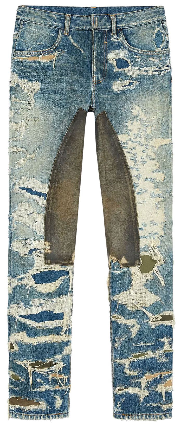 Givenchy Matthew Williams Distressed Jeans Medium Blue