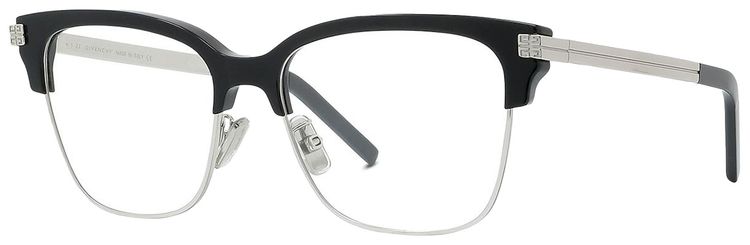 Givenchy Cat Eye Optical Glasses BlackSilverTransparent