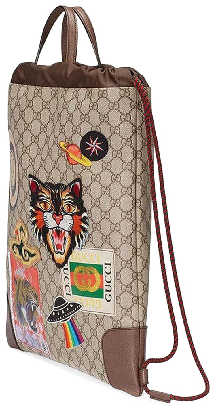 Gucci Supreme Monogram Courier Backpack BeigeMulticolor