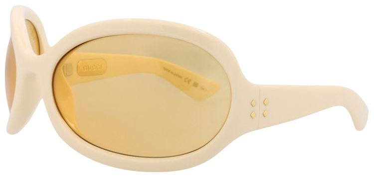 Gucci Shield Injection Sunglasses WhiteYellow