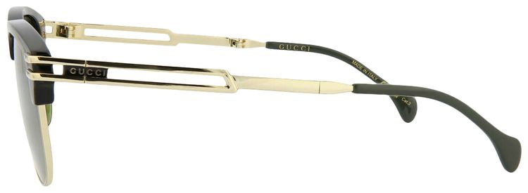 Gucci Square Injection Sunglasses BlackGoldGreen