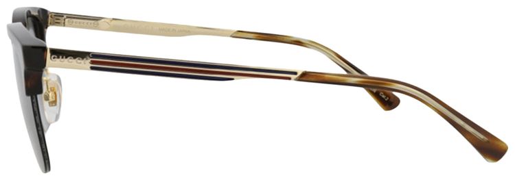 Gucci Square Sunglasses HavanaGoldGrey