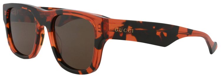 Gucci Square Sunglasses HavanaBrown