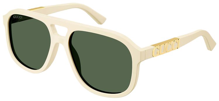 Gucci Aviator Sunglasses IvoryGreen