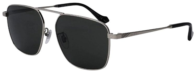 Gucci Aviator Sunglasses SilverGrey