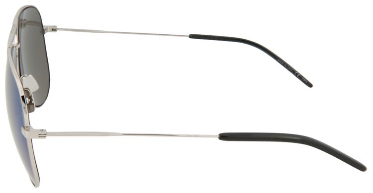 Saint Laurent Aviator Style Sunglasses Shiny Silver