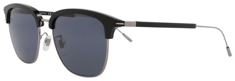 Gucci Round Sunglasses BlackRutheniumBlue