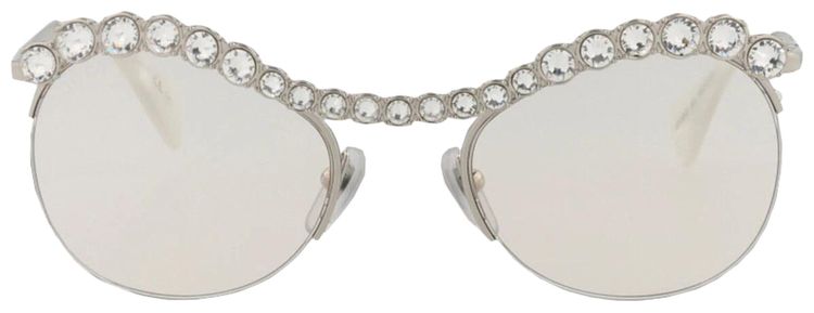 Gucci Round Sunglasses SilverYellow