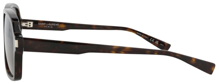 Saint Laurent Aviator Sunglasses HavanaGrey