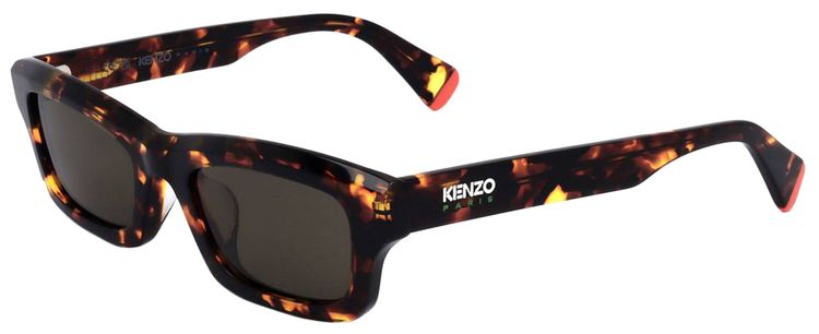 Kenzo Square Sunglasses HavanaGreen