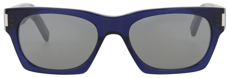 Saint Laurent Square Sunglasses BlueSilver