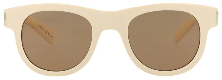 Saint Laurent Round Sunglasses IvoryBrown