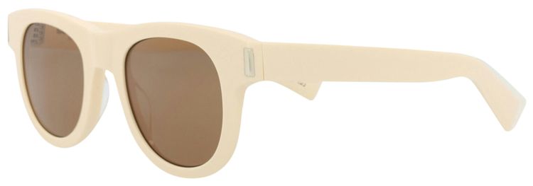 Saint Laurent Round Sunglasses IvoryBrown