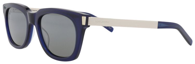 Saint Laurent Square Sunglasses BlueSilver