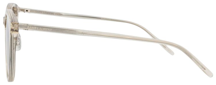 Saint Laurent Round Sunglasses BeigeSilver