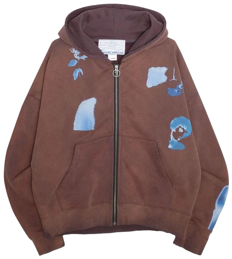 Jungles Waiting Around Zip Hoodie Purple