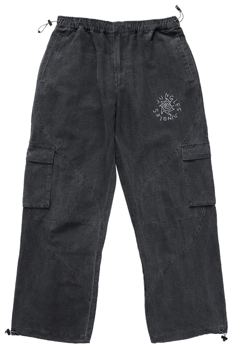 Jungles Washed Ripstop Parachute Pant Grey