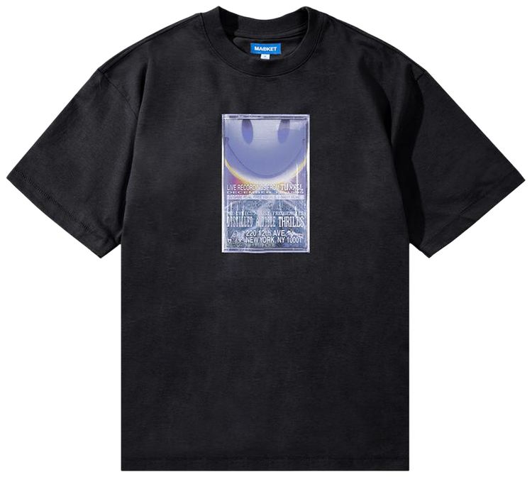 Market x Smiley Mixtape T shirt Black
