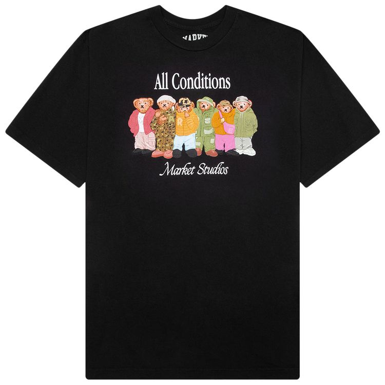 Market Gorpcore Bear T Shirt Black