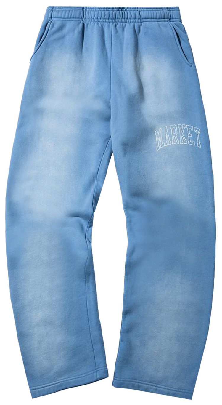 Market Static Arc Open Bottom Sweatpants Blue