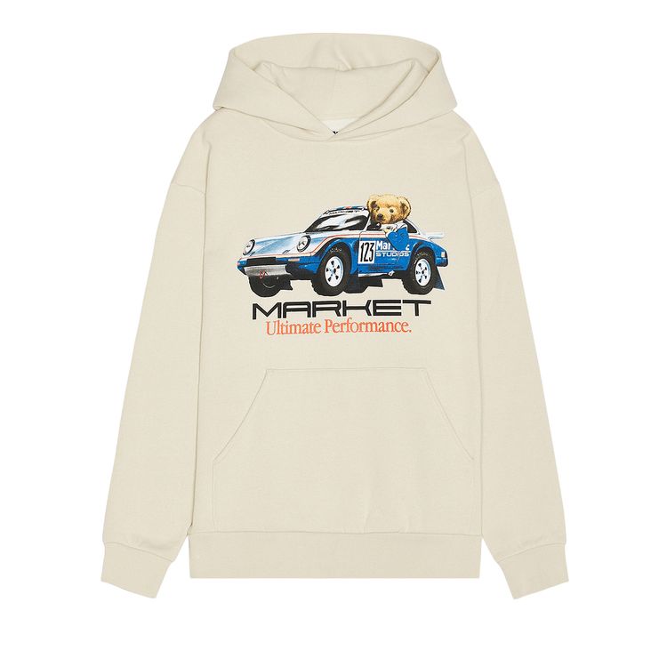 Market Ultimate Rally Bear Hoodie Cream