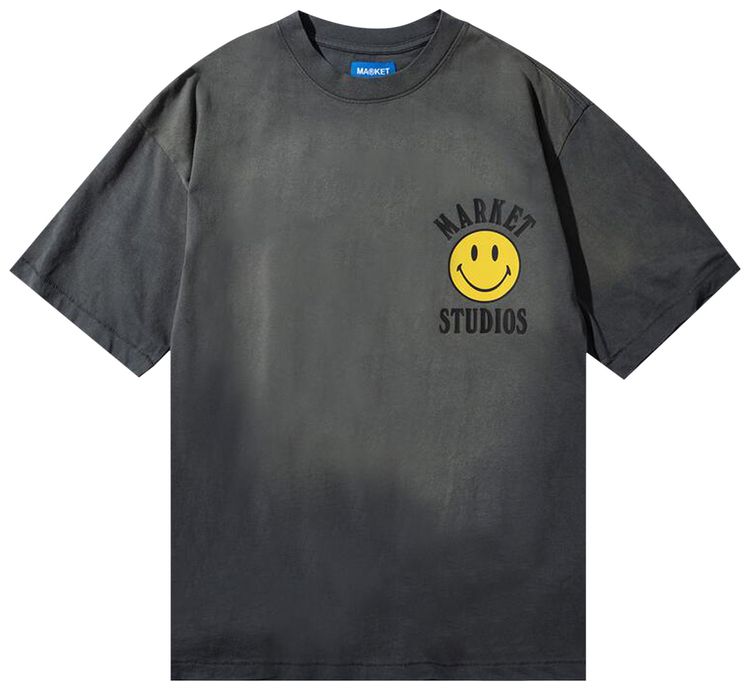 Market x Smiley Lookcup T Shirt Cement