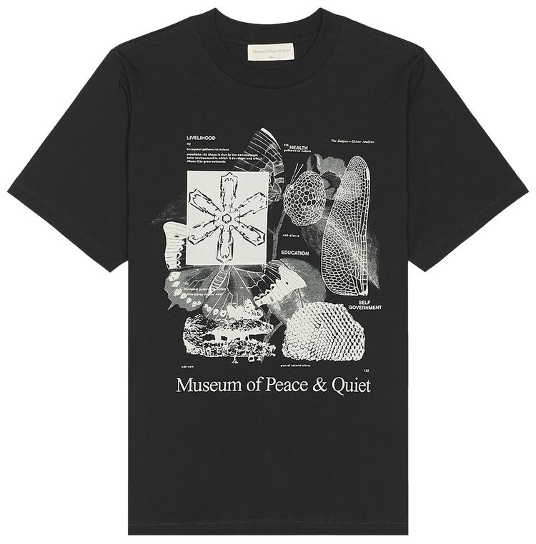 Museum of Peace  Quiet Fibonacci T Shirt Black