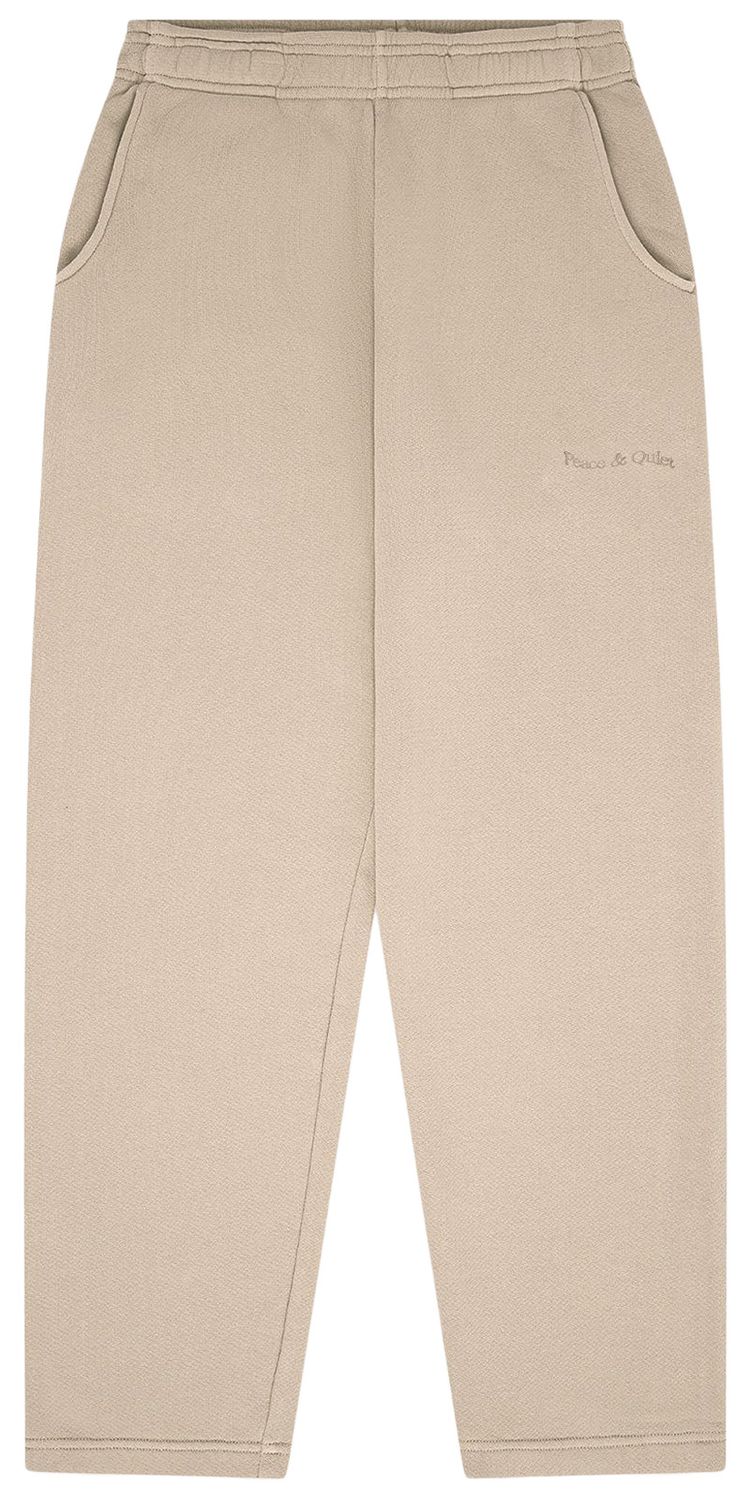 Museum of Peace  Quiet Workmark Pigment Dyed Sweatpants Taupe