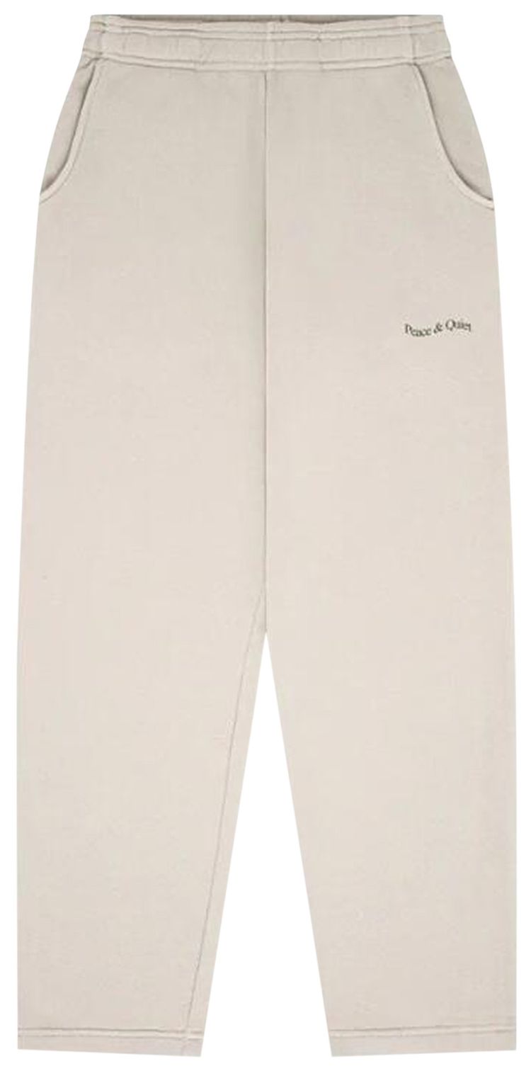 Museum of Peace  Quiet Wordmark Sweatpants Bone