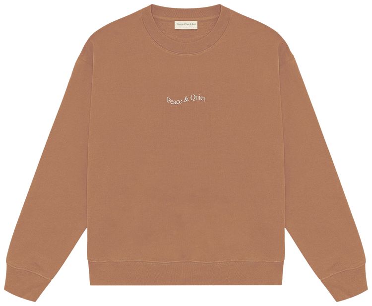 Museum of Peace  Quiet Wordmark Crewneck Adobe