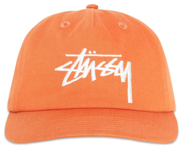 Stussy Mid Depth Big Stock Snapback Brick