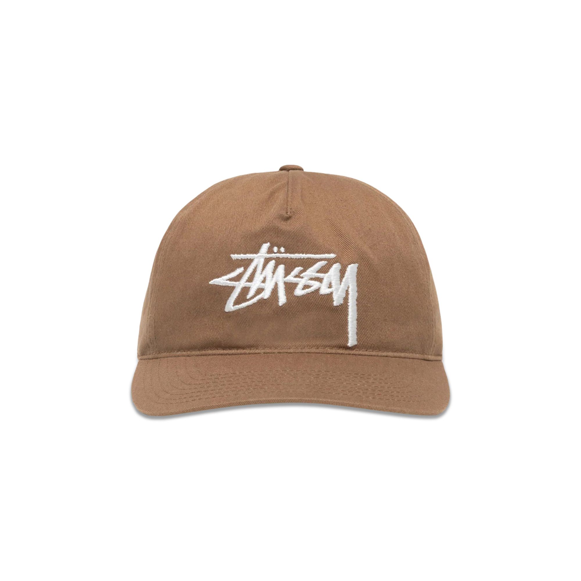 Buy Stussy Mid-Depth Big Stock Snapback 'Brown' - 1321211
