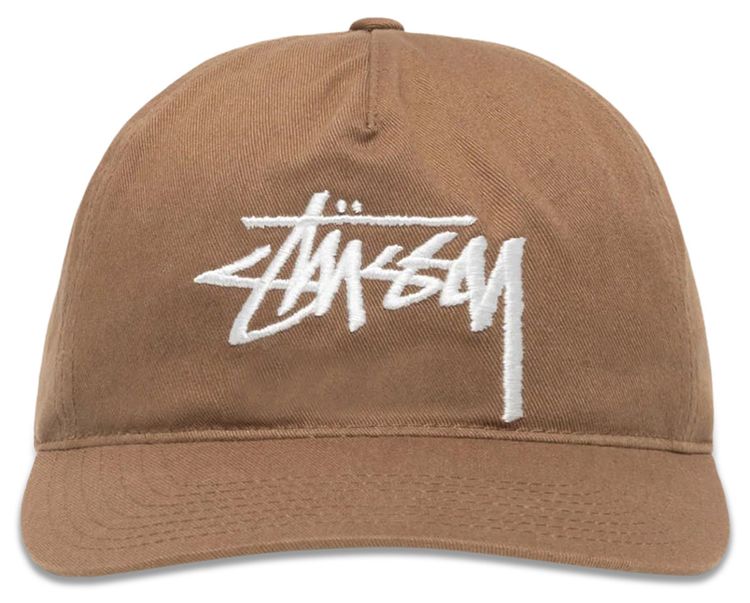 Stussy Mid Depth Big Stock Snapback Brown