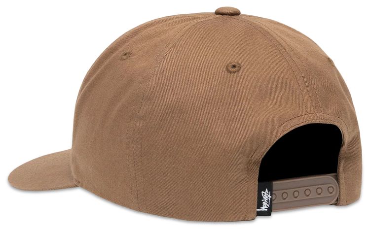 Stussy Mid Depth Big Stock Snapback Brown