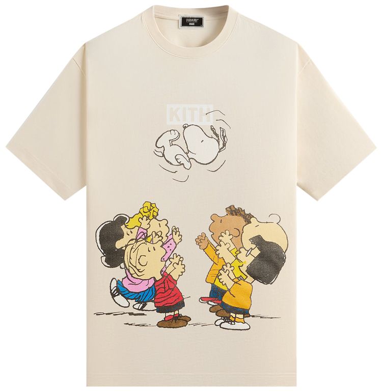 Kith For Peanuts Celebration Vintage Tee Sandrift
