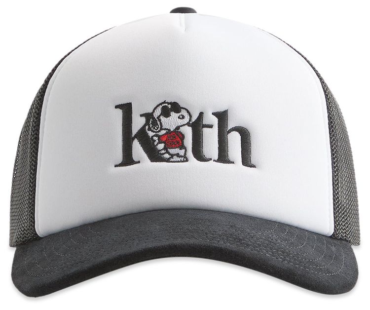Kith For Peanuts 75 Nolan Poly Foam Trucker With Suede Brim Black